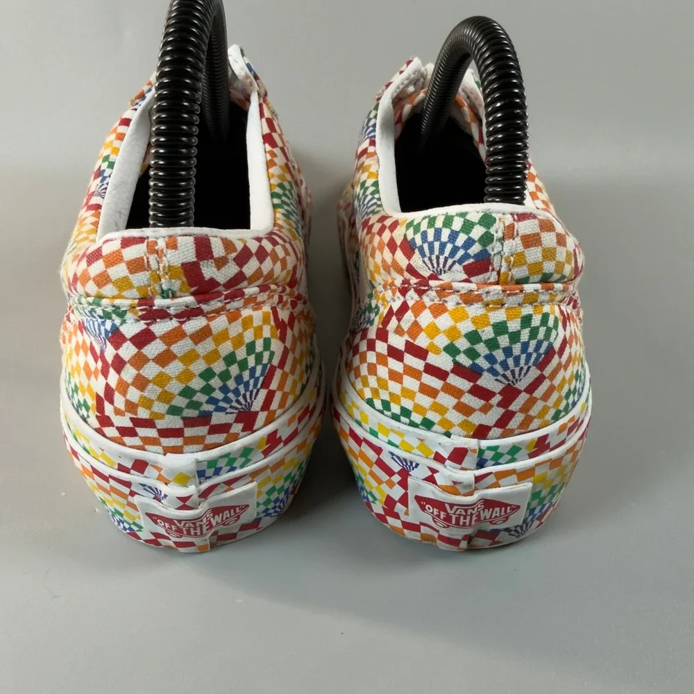 Vans Old Skool Platform Pride Womens 7.5 7 1/2 Rainbow All Over Skate‎ Shoe Lace